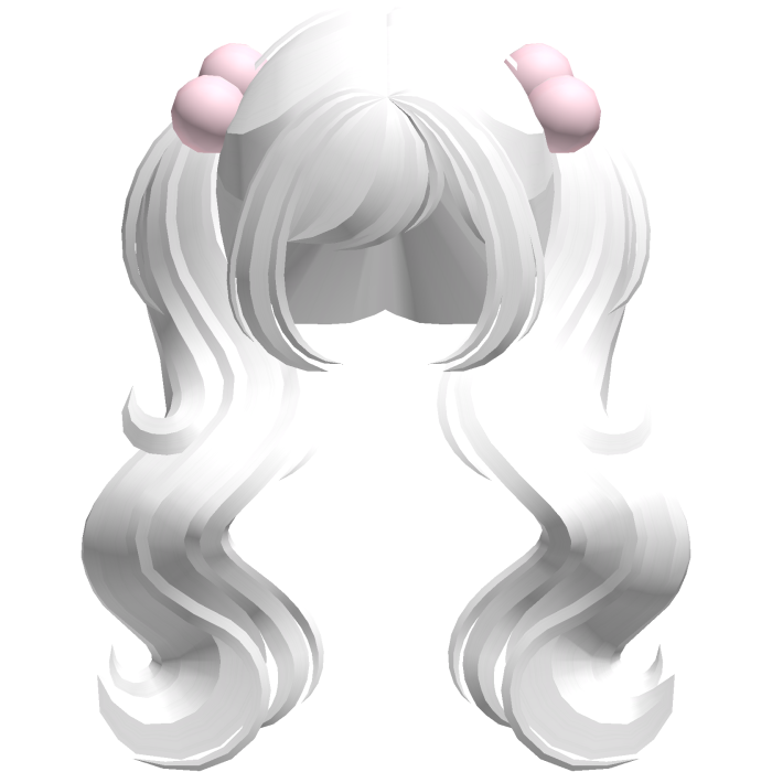 ♡ adorable huge princess pigtails (white)