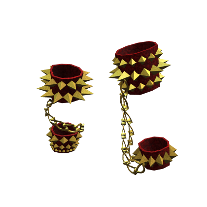 Chain Spike Punk Leg Bracelets | Red Gold