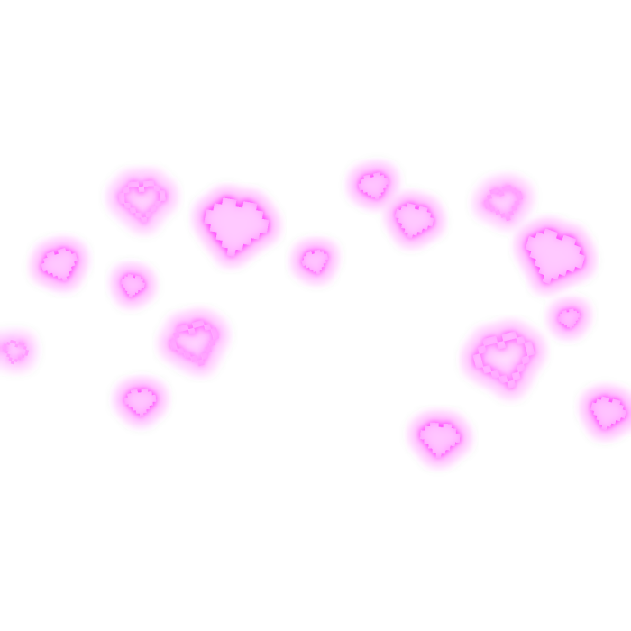 [EMISSIVE] Glowing Pixel Hearts Aura