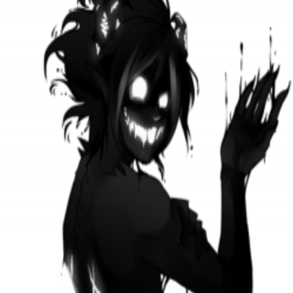 black white demon pfp Roblox decal