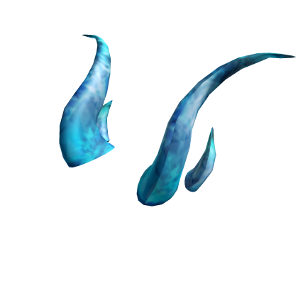 Classic blue ice horns Roblox item