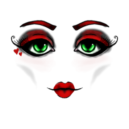 Queen Of Hearts Makeup Roblox decal