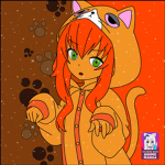 People who like cats and kittens (anime picture)