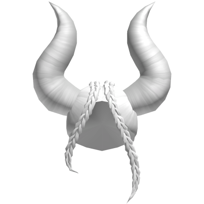 Halloween Demon Horns Hair White Roblox item