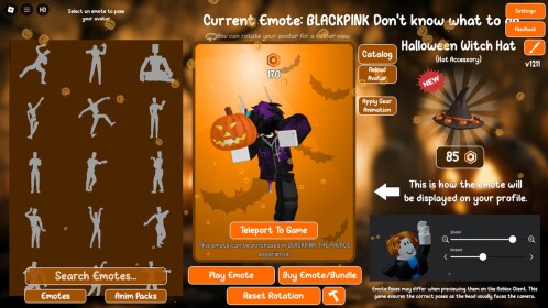 Emote Poses (Try Emotes & Edit Profile Picture!)