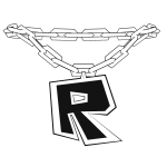 White Retro Roblox Chain