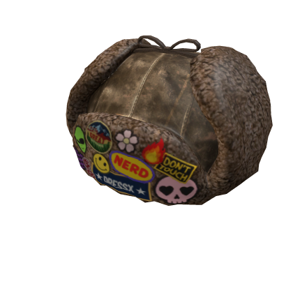 Flipped Brown Y2K Ushanka Vintage Hat 3.0 Roblox item