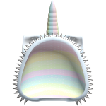 Kawaii Studded Unicorn Pastel Rainbow Spiked Hood