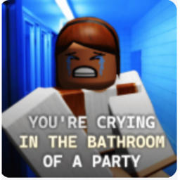 Crying in the bathroom at a party