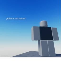 point is not raised icon