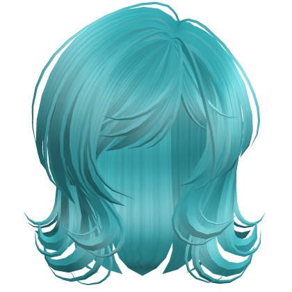 Scene 2000s Darling Wolfcut Ocean Blue Roblox item