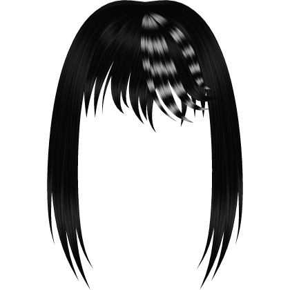 Black Raccoon Spiky messy emo scene bangs  Roblox item