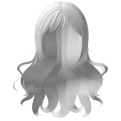 Cute Long White Wavy Doll Hair Roblox item