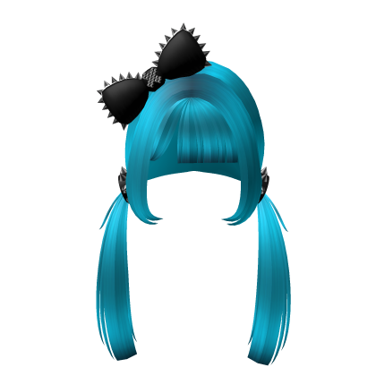 Pigtail Emo Punk Spikes Blue Roblox item