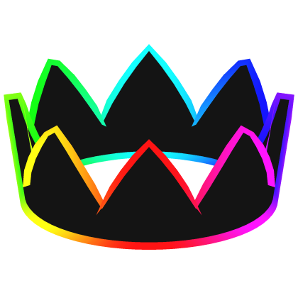 Cool RGB Rainbow Cartoony Crown