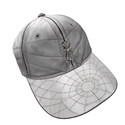 Chrome Hearts White Web Cross Cap
