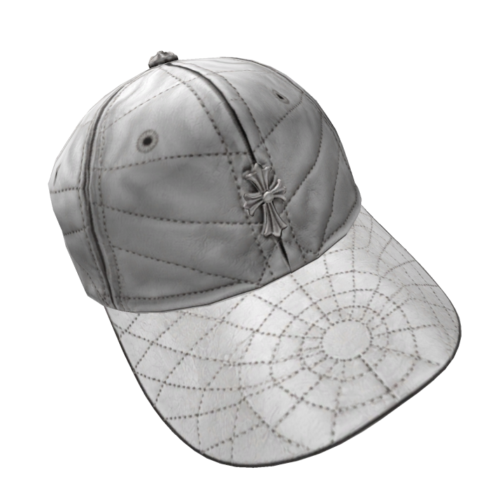 Chrome Hearts White Web Cross Cap