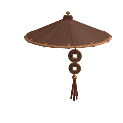 Copper Coin Bamboo Hat - Dried Wood Brown