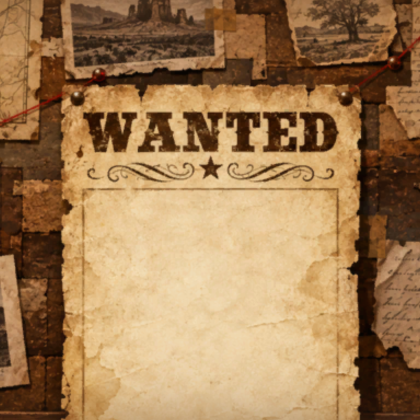 Detective Board Wanted Poster Background