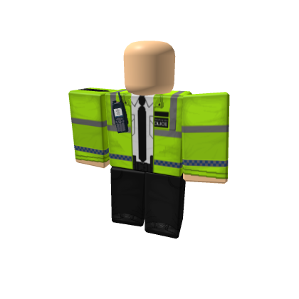 uk police officer with radio