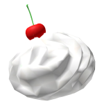 kawaii cupcake girl whipped cream on head