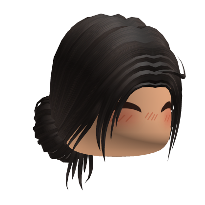Simple Face Messy Ponytail Bun Roblox item