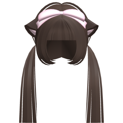 ♡ pretty droopy kitten hime pigtails in brown