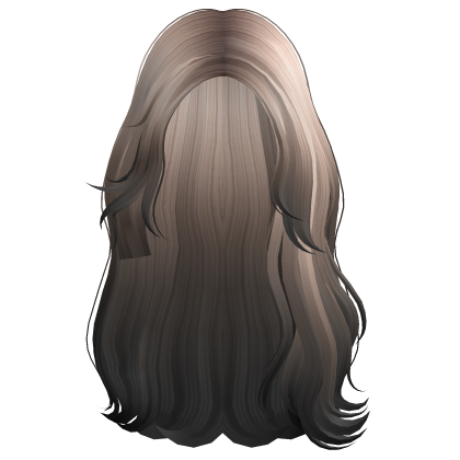 Long Side Swept Malibu Waves (Platinum Black) Roblox item