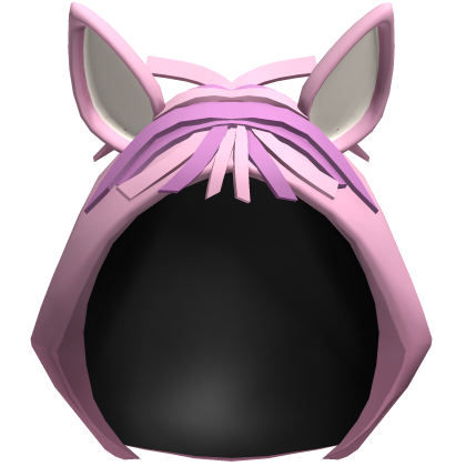 Pink Kawaii Horse Plush Hood