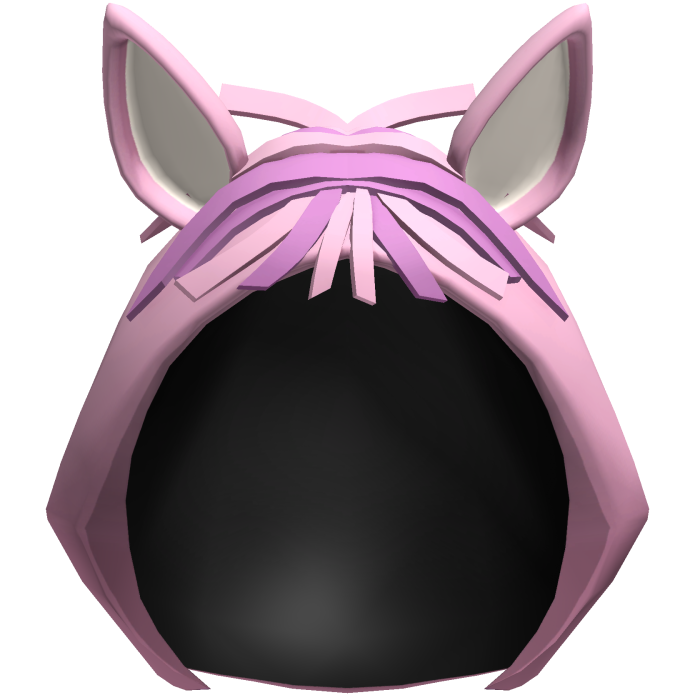 Pink Kawaii Horse Plush Hood