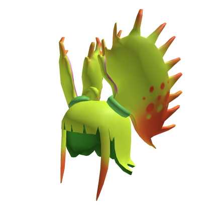 Green Cactus Hair 💚 with Spikes Carnivorous Plant