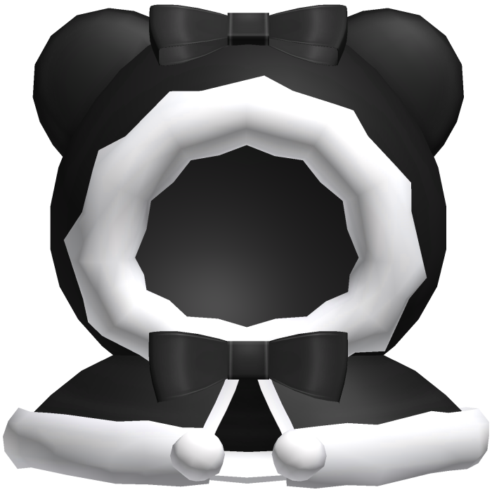 Cute Black Winter Bear Hood 3.0