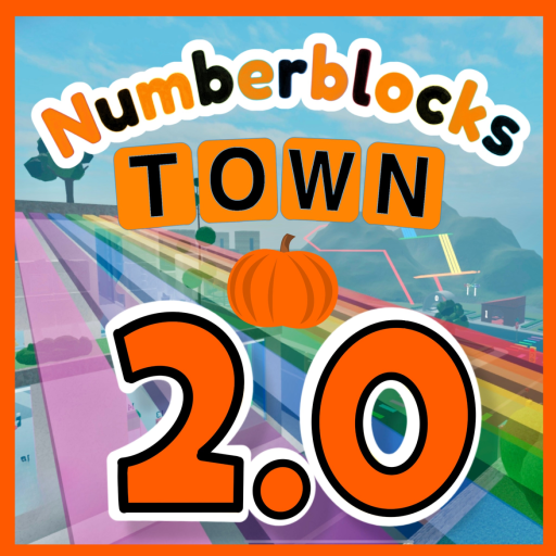 Numberblocks Town Halloween Trick or Treat official Roblox game thumbnail