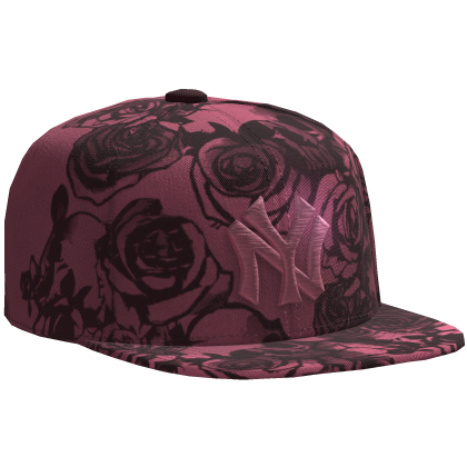 Pink Rose NY Sidewept Fitted Cap Roblox item