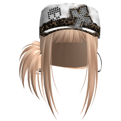 Gyaru Hair w/ Cap & Earrings