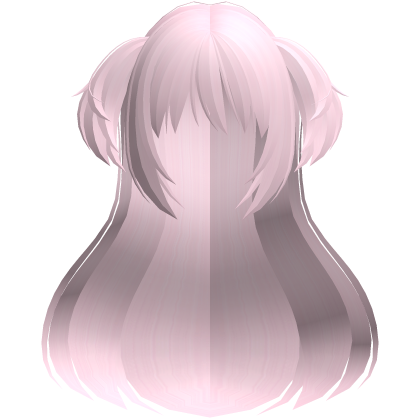 madoka magical girl long fluffy hair pink Roblox item