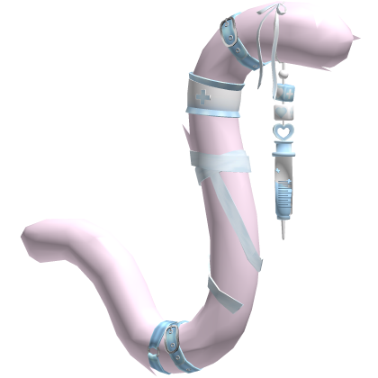 Pink Blue Medic Nurse Cat Tail Roblox item