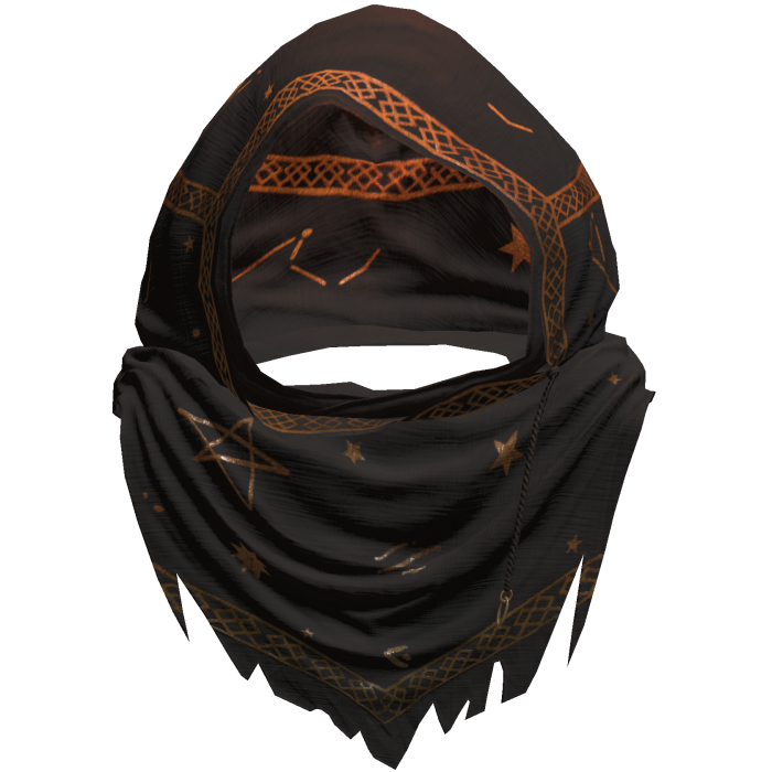 Sorcerer Distressed Rune Hood