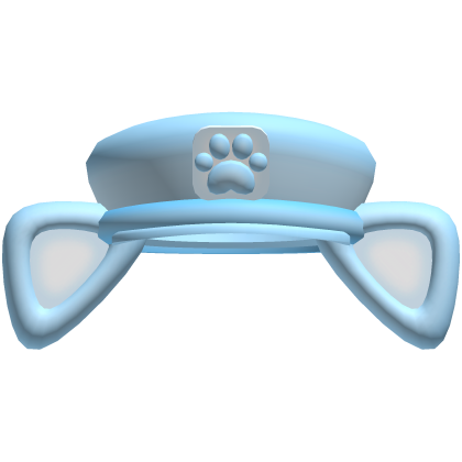 . ‿ ♡ cute mailman hat w cat ears in blue