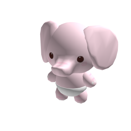 ♡ baby elephant plush pink thumbnail