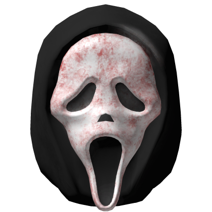 Red Ghostface Mask with Hood