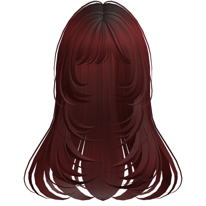 Long Straight Wispy Layers Red