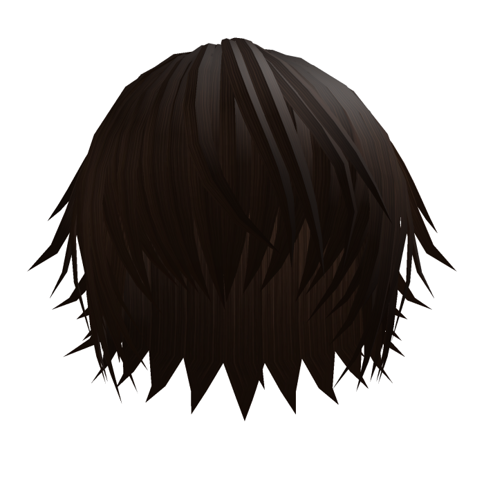 Y2K grunge messy hair dark brown
