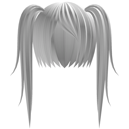 Cute Anime Pigtails White Roblox item