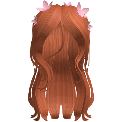 🌸 Giselle's Enchanted Ginger Flowy Hair