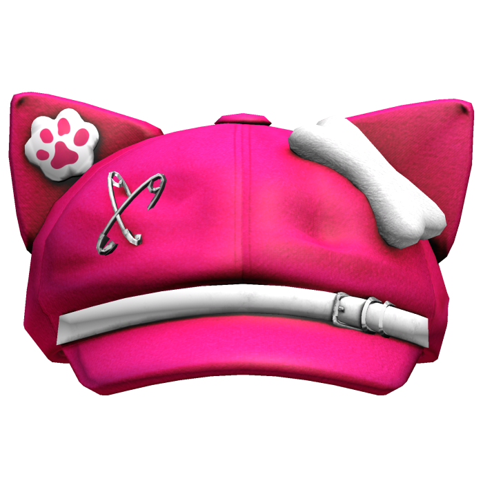 Hot Pink Kawaii Cat Beret