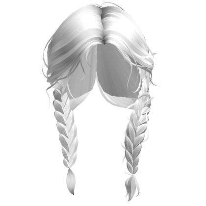 Cute White Messy Braids