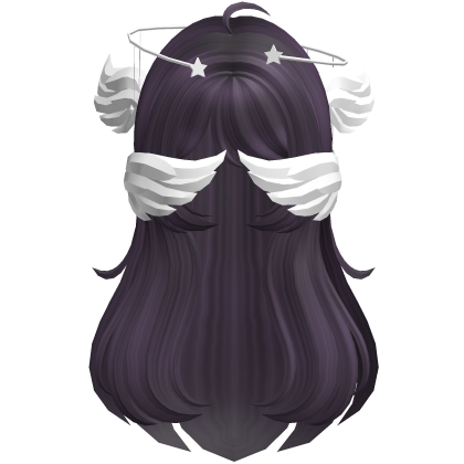 Purple Angelic Hair W Halo Roblox item