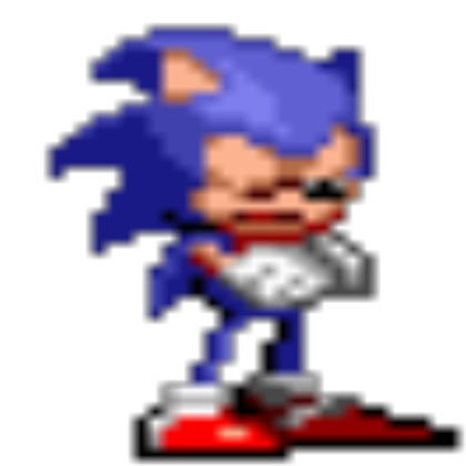 sonic you cant run pixel idle Roblox decal