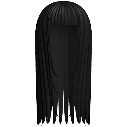 ♡ : black symmetrical doll long hair Roblox item